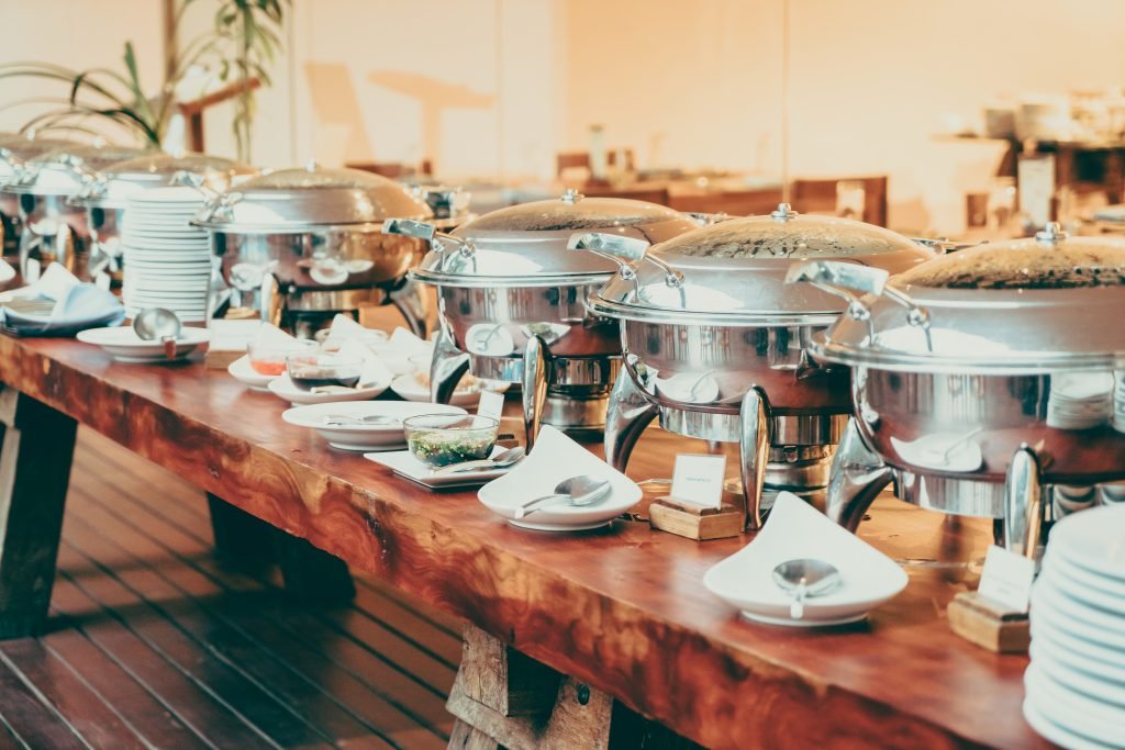 Catering buffet in hotel restaurant